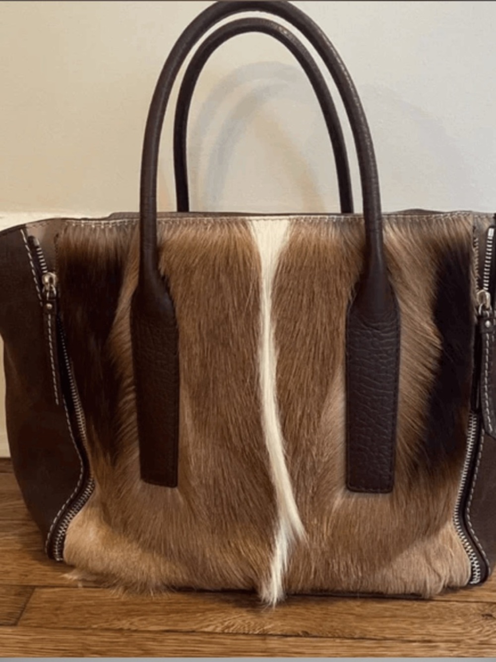 Carolina Herrera Antelope Handbag - Like new